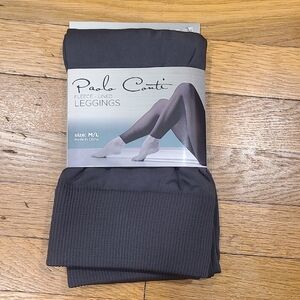 Gray Fleece-Lined Leggings